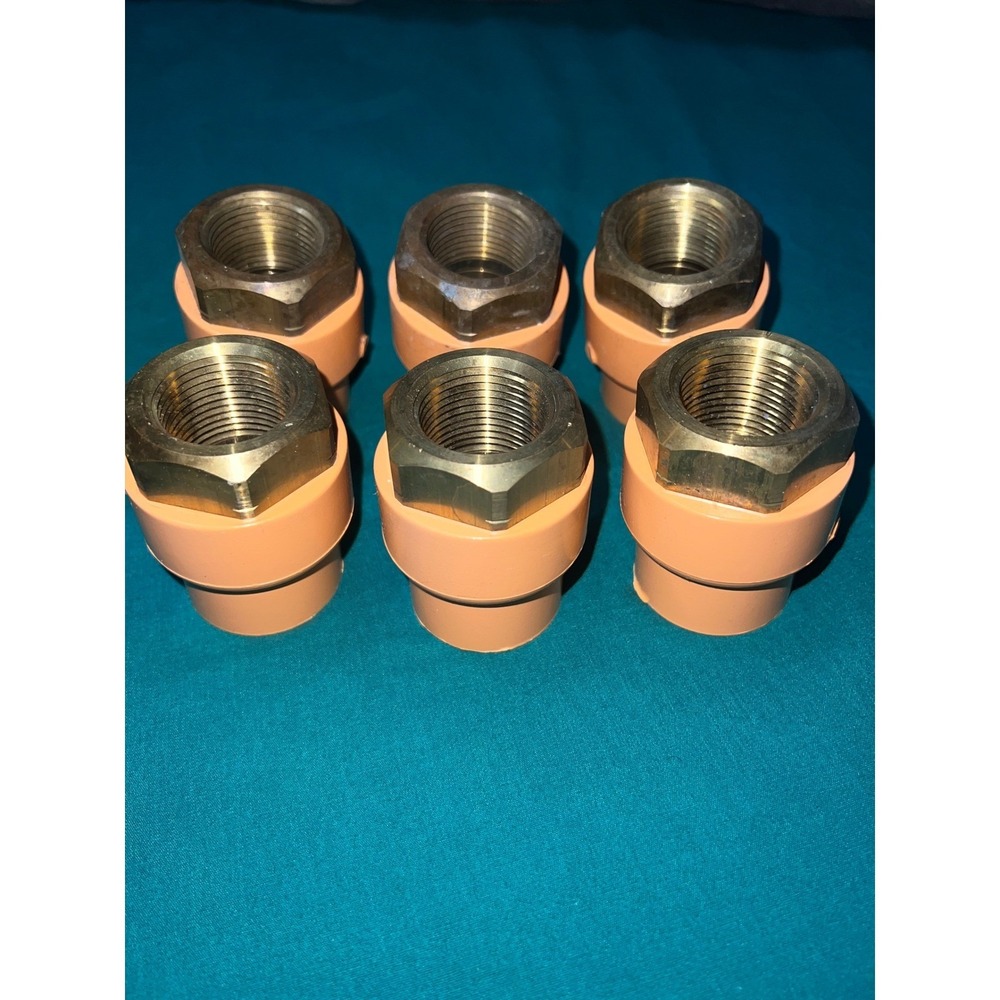 6 TFP BlazeMaster 1 Inch CPVC Female Adapter 80145 Fire Sprinkler Fittings Brass